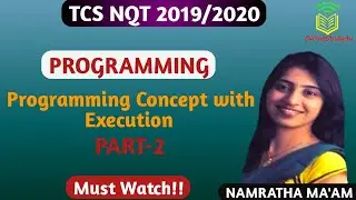 TCS NQT programming concept part2 explained with Execution ! Easily understandable