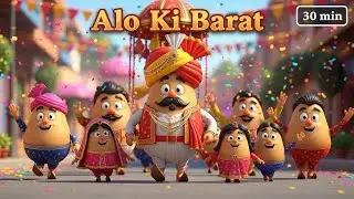 New Version of Aalu Ki Barat Non Stop 30 Min | आलू की बारात | Hindi Cartoon Video | ChiCha