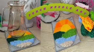 How to make Punch Needle Rug for Jug | Unique DIY Embroidery Tutorial