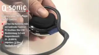 Q-Sonic Wireless Sport-MP3-Player mit SD-Cardslot