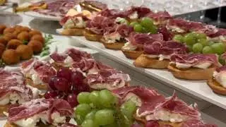 Luxury Spanish Catering Table | Jam&oacute;n Ib&eacute;rico, Manchego Cheese & Gourmet Tapas