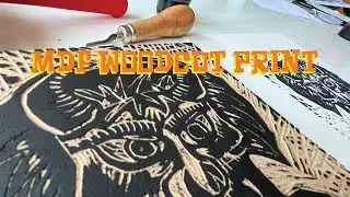 new MDF woodcut print