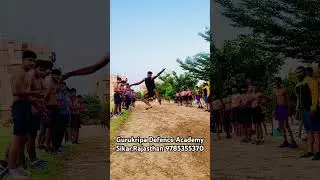 Long jump at Gurukripa Defence Academy Sikar,Rajasthan #army #defenceacademy #morningexercise #viral
