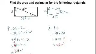 Geometry - Area and perimeter of rectangles, squares, triangles, parallelograms
