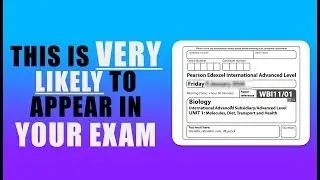 Посмотрите это видео перед экзаменом Edexcel IAL по биологии (модуль 1), который состоится в 2026...