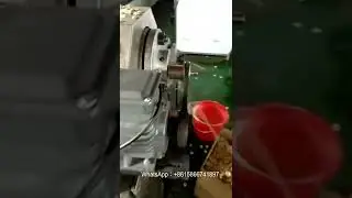 Trial run of processing machine for extruded cereal doughnut