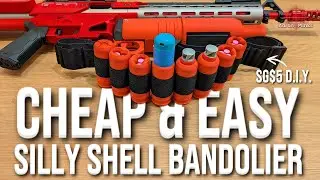 Nerf Hack! Easy & Cheap Trick To Make A Silly Shell Bandolier! Mod Guide | For Silly Shell Blasters