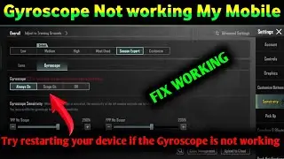 bgmi gyroscope problem || bgmi gyro not working || pubg gyroscope issue || bgmi gyro problem