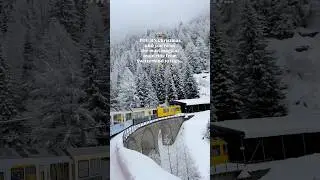 The Most Magical Christmas Train Ride in Europe 🎄🚂✨ | Switzerland to Italy #travel #christmas