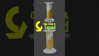 Boost your Blender skills 🚀 Expand objects in just one click. #3d #blendertips #blender3d #blender