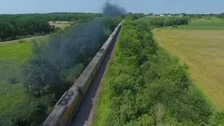 Union Pacific Big Boy via drone
