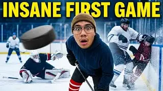 My First Ever Hockey Game Was INSANE 😳