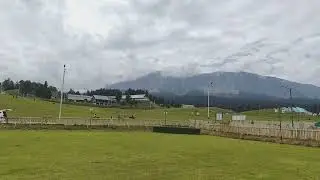 Sunshine Peak of Gulmarg received light snowfall.