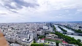 View of Paris From Eiffel Tower Rooftop || Eiffel Tower, Paris, France || Explore With Shimul