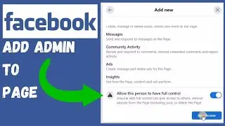 Facebook page access 2024 | কিভাবে এডমিন এ্যাড করবেন | admin access | new page experience _admin add