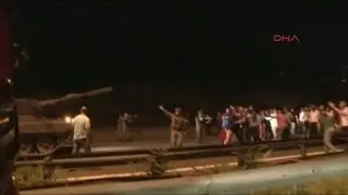 Turkish military confront protesters