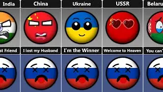 Countryballs Reaction on Russia's Death