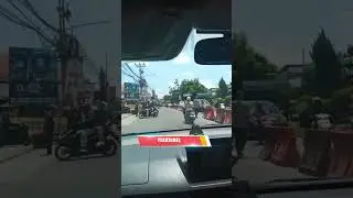 Latihan mobil berkendara di sekitar Dramaga yang terkenal macet dan ramai pengguna jalan #bogor