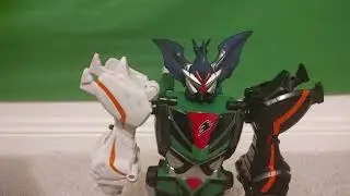 beast master megazord stop motion-power rangers jungle fury gekiranger