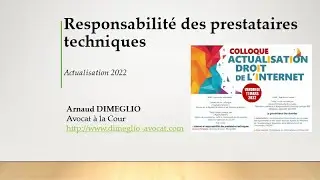 Responsabilit&eacute; des interm&eacute;diaires techniques 2022