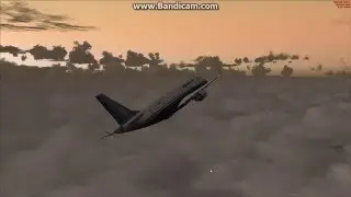 Руление и взлёт в MS FSX (Embraer E175)