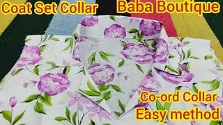 Coat/Cord Collar | Cutting & Stitching | Baba Boutique #coat #collar #cuttingandstitching 