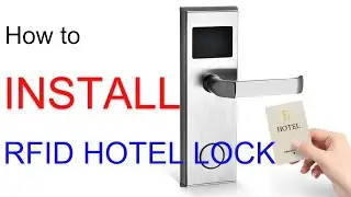 RFID Hotel lock install on the door video guide