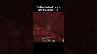 bedrock wither is scary 💀