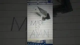 Very Easy!!How To Drawing 3D Floating Letter ''A'' #2 Anamorphic ILLusion - 3D Trick Art on Paper👍🙏🏼