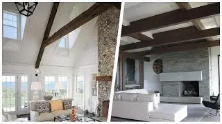 75 Living Space With White Walls And A Standard Fireplace Design Ideas You'll Love ☆