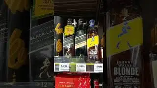 Price of #johnnywalker   in Thailand October 2023 at Big c Rajdamri #liquor #thailand