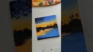 Mini canvas painting ideas 💡😀#youtubeshorts #acrylicpainting #shorts #art