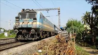 First Time in You Tube.53044 Rajgir-Howrah Fast Passenger Led BZA WAG 7.Regular Link HWH WDM 3A/3D.