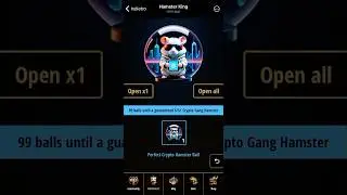 1 Crypto Hamsterball 🐹👑  Hamster King 🆕 Crypto Gang