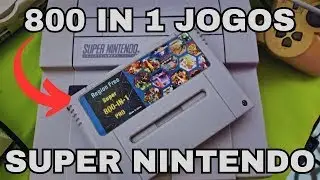 COMPREI uma EVERDRIVE de SUPER NINTENDO com 800 JOGOS! 😱🔥