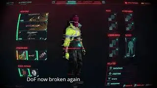 Reshade (Depth of Field) CinematicDOF.fx with Frame Generation on 'FIX' Cyberpunk 2077