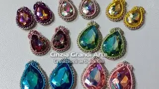 DIY - Orecchini soutache principianti, semplici con goccia