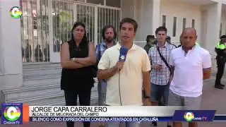Silencio en Mejorada del Campo en repulsa a los atentados de Cataluña
