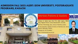 Admission Fall 2023: Dow University, Postgraduate Programs and Weekend Postgraduate Diploma ,Karachi