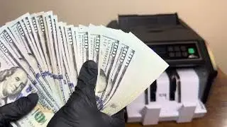 Counting $55,000 Cash By Hand and With a Money Counter - ASMR Dollar Counting – Counting Money $$$