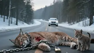 Baby bobcat seeks help to save its mother 🐆 🆘 | Relaxing ASMR & Nature Sounds