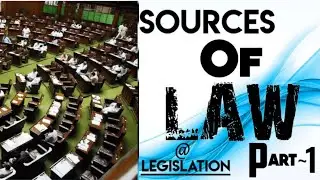 Sources of law | jurisprudence  | legislation |Part-1|In Tamil