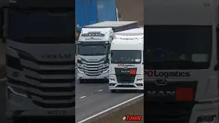IVECO S-Way vs MAN TGX | A14 #truckspotting