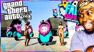 PLAYING As FALL GUYS IN GTA 5 😱🤪