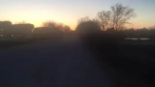 Sunset look at Churchill Drive in Winnipeg