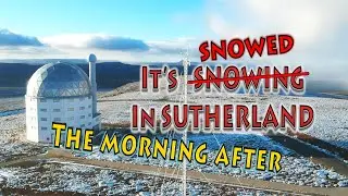 Stunning views the morning after it snowed in Sutherland