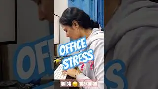 Quick office stress relaxation techniques. #shorts #viral #progressivemusclerelaxation #mentalhealth