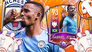 IS HE A GOOD RW??? 93 GABRIEL JESUS REVIEW: TEAM OF THE WEEK | FIFA MOBILE 22 TOTW