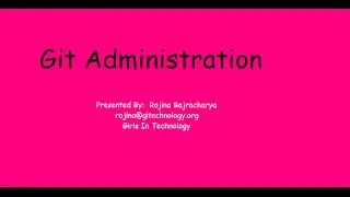 Basic Git Administration -1