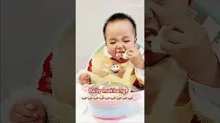Baby eats dinner| nay em b&eacute; tự x&uacute;c ăn giỏi lắm #shortvideo  #viralvideo